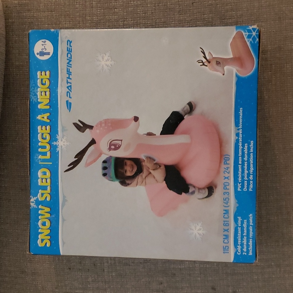 Inflatable Deer Snow Sled